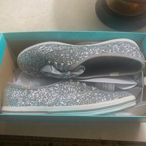 Silver Glitter Kate Spade for Keds Sneakers